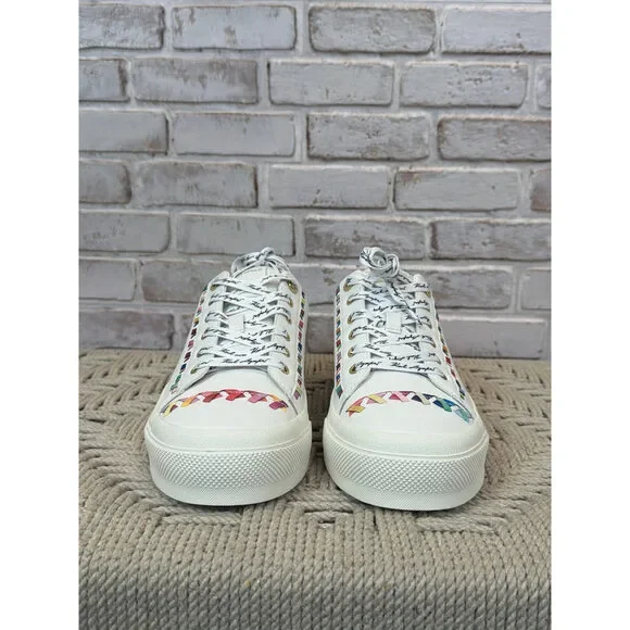 Karl Lagerfeld Sneakers – White Multi, Size 9 – Like New Condition - Picture 2 of 6